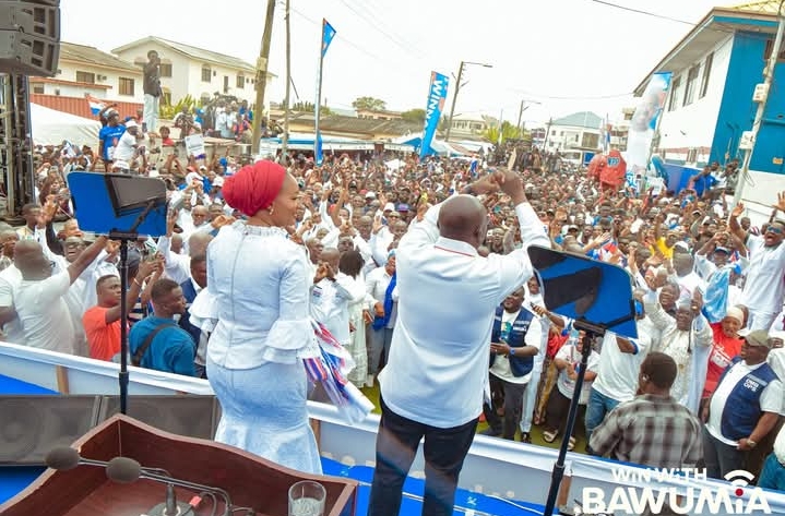Former Vice President of the Republic of Ghana, Dr. Mahamudu Bawumia and his wife, Samira Bawumia