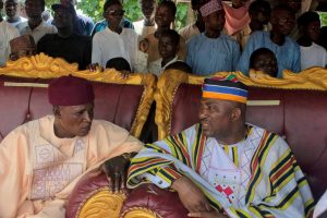 Hon. Abdulmalik Musa Nyaba, Executive Chairman of Kogi LG (L) and Hon (Barr.) Muhammed Tanko Musa Osuku, Executive Chairman Kogi State Civil Service Commission