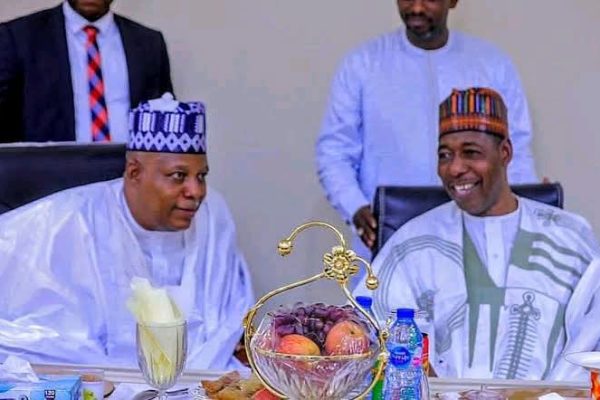 Zulum Celebrates VP Shettima At 59, Calls Him A Mentor His Excellency Vice President Kashim Shettima and Professor Babagana Umara Zulum, mni, CON, FNSE Executive Governor of Borno State and Chairman, Northeast Governors Forum