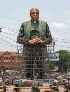 Governor Hyacinth Alia's statue