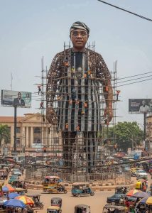 Governor Hyacinth Alia's statue