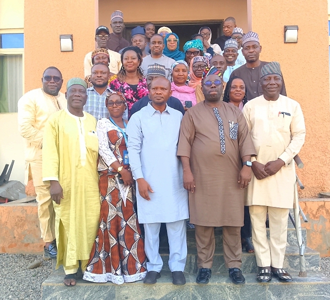The Commissioner for Health, Dr. Gaza Gwamna in a group photograph with other principal dignitaries and participants.