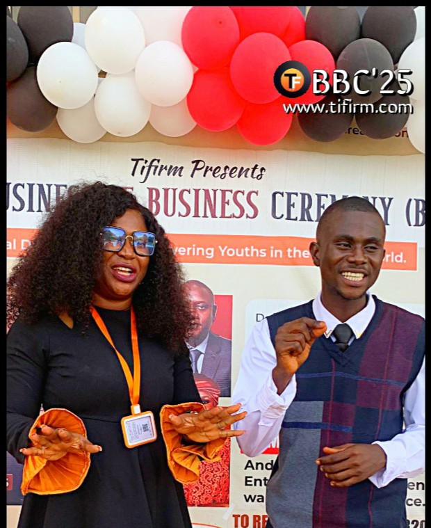 Tifirm Hosts Business initiative to Champion Digital Empowerment for Youths at NSUK The CEO/ Founder of Tifirm, Mr. Omotayo Israel Samuel in a photograph with one of the dignitaries.