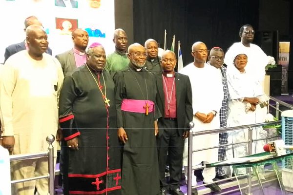 SGF Akume tasks Northern Christian leaders to partner with Tinubu’s administration The Representative of the CAN president, inaugurating the New NOCRELA Officials.