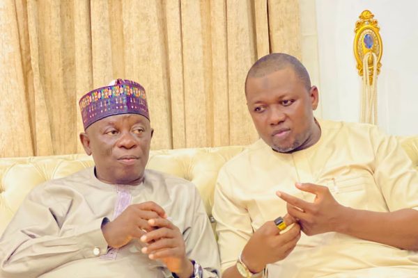 APC Reps hopeful Muhammed Awal condoles with former Speaker Balarabe over sister’s death former Speaker of the Nasarawa State House of Assembly, Rt. Hon Ibrahim Balarabe Abdullahi and APC House of Representatives aspirant for Nasarawa/Federal Constituency, Hon Muhammed Awal