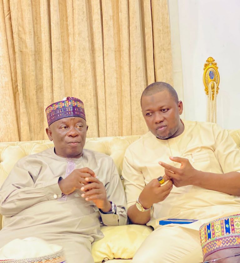 former Speaker of the Nasarawa State House of Assembly, Rt. Hon Ibrahim Balarabe Abdullahi and APC House of Representatives aspirant for Nasarawa/Federal Constituency, Hon Muhammed Awal