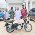 Again, Kogi Special Adviser on Youth/Student Matters, Oladele Nihi Gifts Okun Youth New Motorcycle Again, Kogi Special Adviser on Youth/Student Matters, Oladele Nihi Gifts Okun Youth New Motorcycle