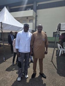 Comrade Emordi Ugochukwu Caleb, President General of the Southern Nigeria Youth Congress and Chamberlain Nnamdi Dunkwu, PhD, KSC, the President of the Nigerian Aquatics Federation (NAqF)