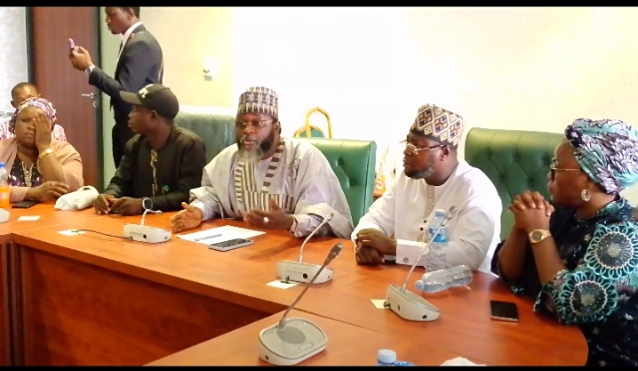 Hon. Abubakar Hassan Nalaraba, Comrd. Ja'afar Loko and other NYCN, Nasarawa State representatives during an interactive Session.