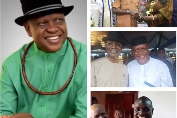 Delta APC Chieftain, Otega Emerhor congratulates Oghenesivbe on new award Delta APC Chieftain, Otega Emerhor congratulates Oghenesivbe on new award