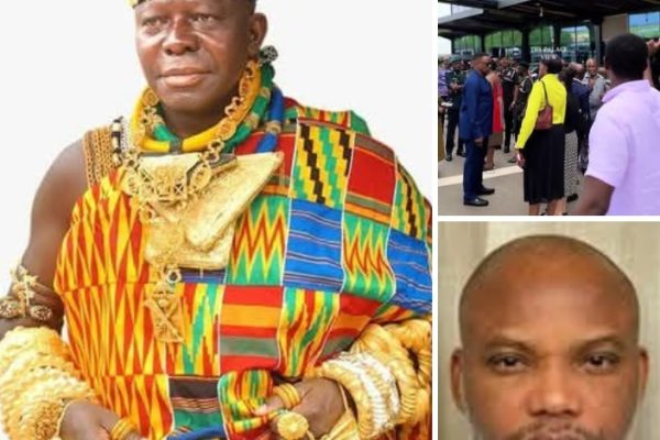 Ghanaian King Osei Tutu II arrives Nigeria to participate in Free Nnamdi Kanu protest Ghanaian King Osei Tutu II arrives Nigeria to participate in Free Nnamdi Kanu protest