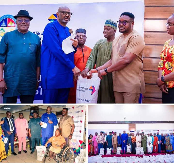 Aliko Dangote Foundation Launches Rice Distribution In Delta