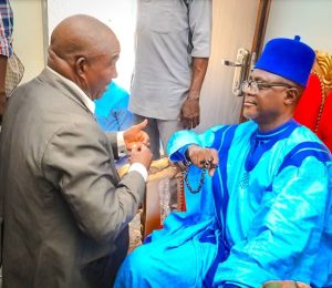 Barr. Muhammed Tanko Musa Osuku, Executive Chairman Kogi State Civil Service Commission with reverred Ohimegye Igu Koton-karfe, HRM. Dr. Saidu Akawu Salihu (Agabaidu) 