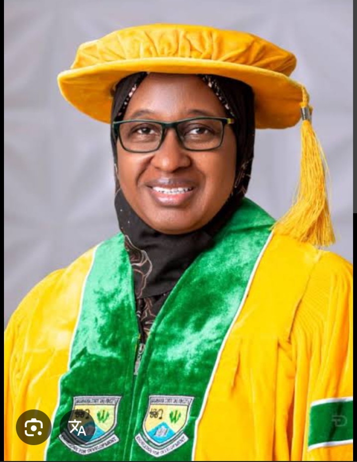 The Vice Chancellor, Nasarawa State University Keffi. Prof. Sa'adatu Hassan Liman.