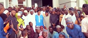Nasarawa West youth with senator Abdullahi Adamu at his residence, GRA Keffi.