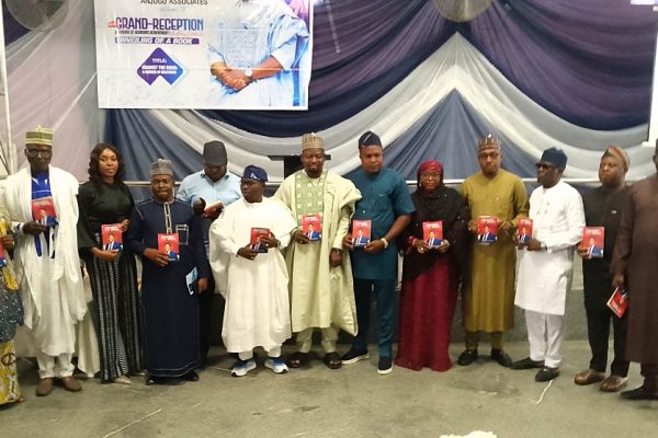 Dr. Anjugu and others during the Unveiling/ book launch.