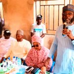 Abubakar Hassan Nalaraba while addressing APC EXCOS and his campaign coordinators from Nasarawa west senatorial district.