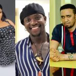 From left, Nollywood Actress, Doris Ogala, Social media activist, Martins Otse, widely known as VeryDarkMan (VDM) and Pastor Okafor, founder of the Mountain of Liberation and Miracles Ministry. 