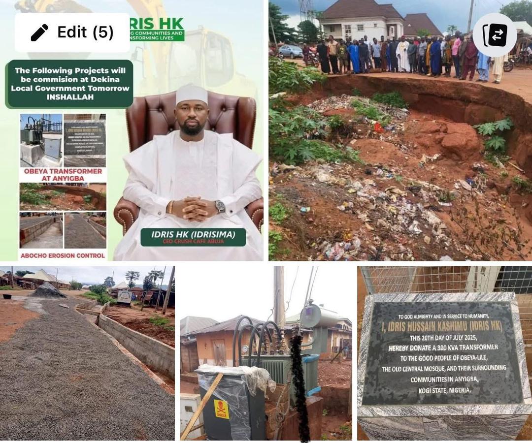 Idris HK Foundation Supports Kogi Communities with Transformer, School Fees and Projects