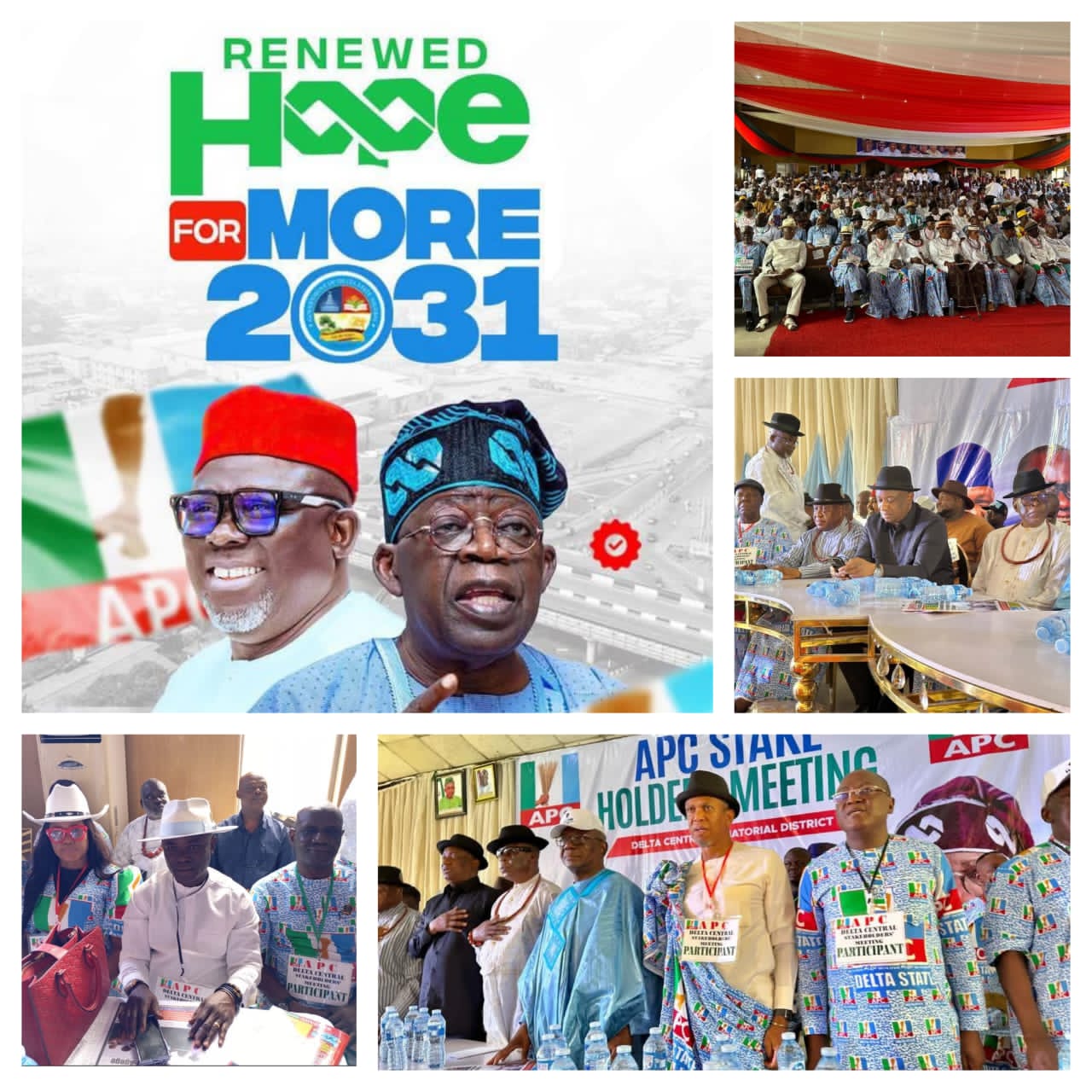 Delta Central APC Pledges Unwavering Support for Tinubu, Oborevwori Ahead of 2027 Elections