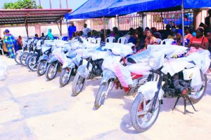 Hon. Hajarat Danyaro Ibrahim Ph.D, the representative for Nasarawa Central Constituency in the Nasarawa State House of Assembly's empowerment items