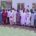 Nasarawa State APC Chairman Dr. Aliyu Bello, Nasarawa State House of Assembly Speaker, Rt. Hon Danladi Jatau, other lawmakers in Lafia