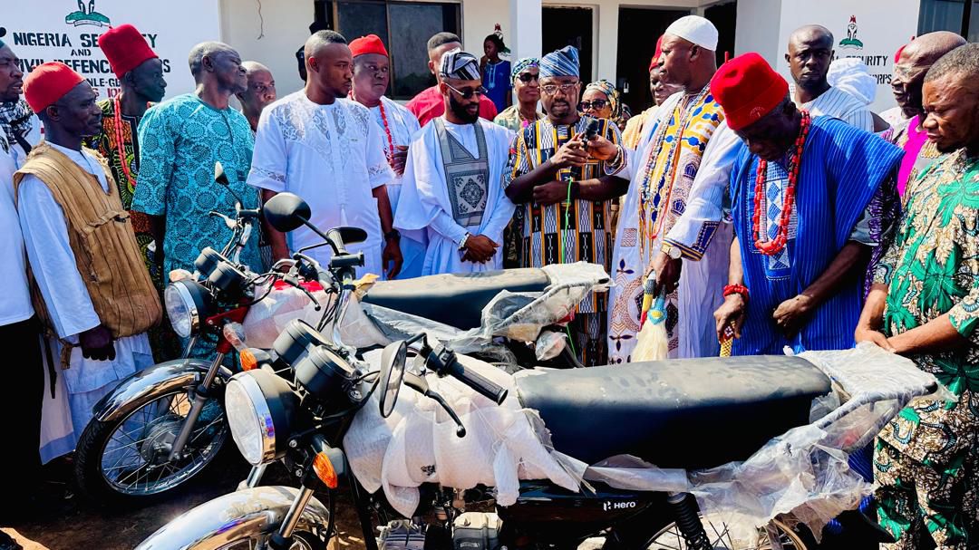 Again, Kogi Gov's Aide John Nihi Goes All-In on Community Safety, Donates Motorcycles to Vigilantes & Hunters to fight Crime