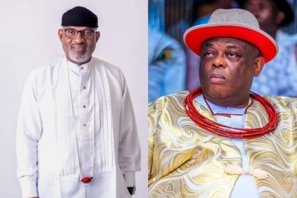 Hon Mark Ikpuri and His Royal Majesty Kingsley Emakpo Orereh, Igbi II, Ovie of Agbarha-Warri Kingdom