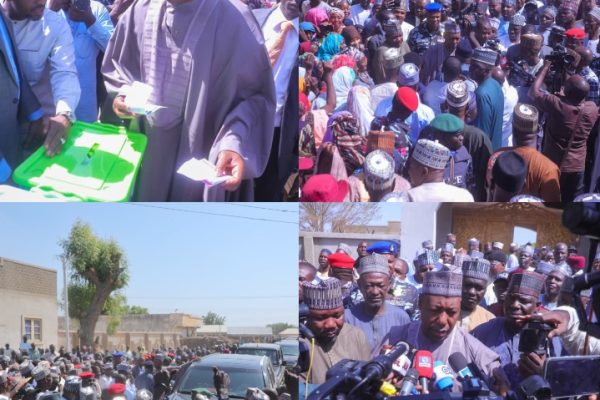 Borno Council Polls: Zulum casts vote in Ajari unit, Mafa ward, commends peaceful conduct and large turnout