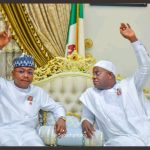 Kogi State Governor, Ahmed Usman Ododo and Former Kogi State Governor, Yahaya Adoza Bello