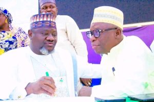 Nasarawa SSS, Mr. Labaran Magaji Shuaibu and former Speaker, Rt. Hon. Ibrahim Balarabe Abdullahi 