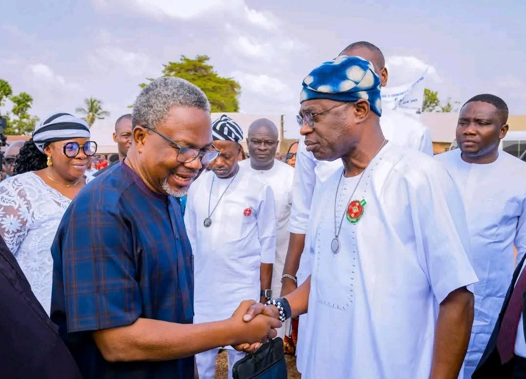 Former Speaker of the Benue State House of Assembly, Rt. Hon. Titus Uba and Benue State Governor Hyacinth Alia