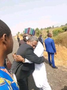 Former Speaker of the Benue State House of Assembly, Rt. Hon. Titus Uba and Benue State Governor Samuel Ortom 