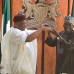 Former Abia State Governor and Senator Orji Uzor Kalu and President Bola Ahmed Tinubu
