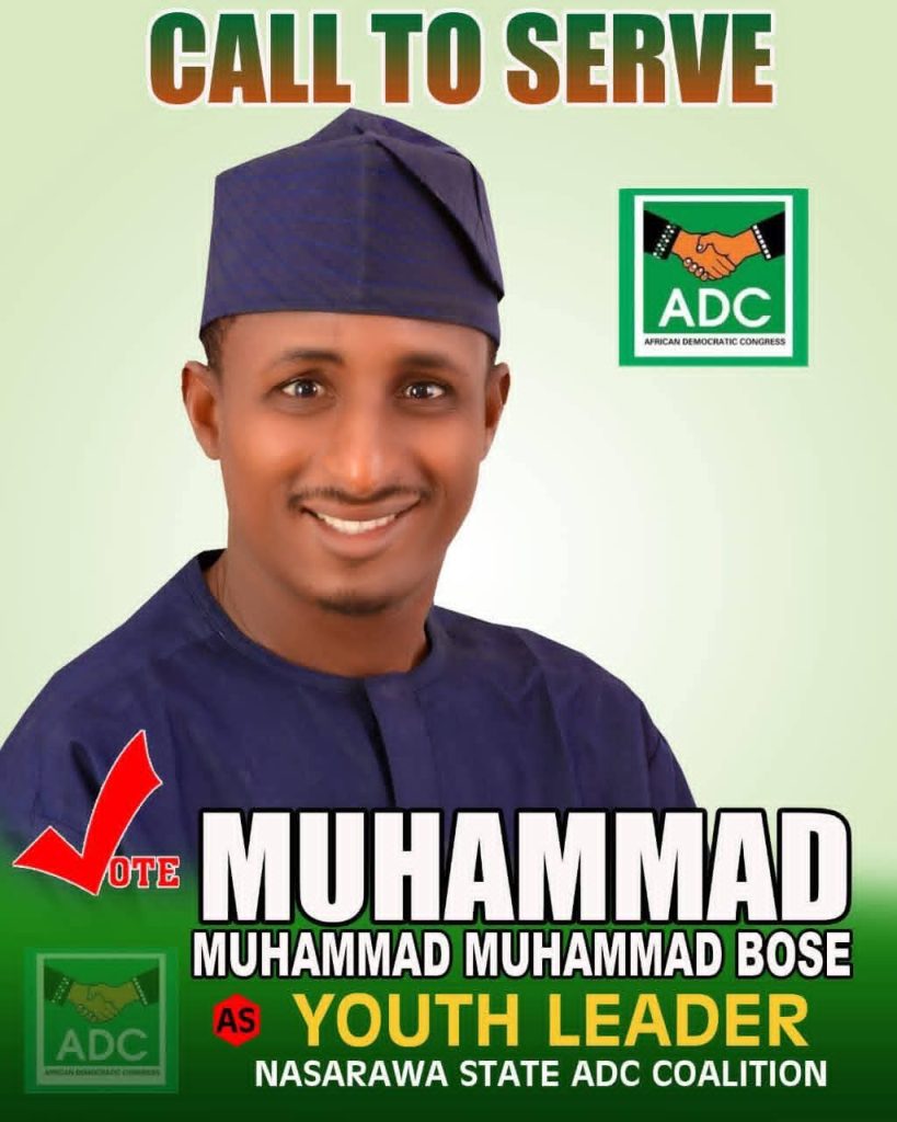 A chieftain of the African Democratic Congress (ADC) in Doma Local Government Area of Nasarawa State, Muhammad Muhammad Muhammad Bose