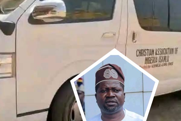 From Finance Chief to Faith Hero: Kogi Commissioner Asiru Idris Rolls Out Bus for CAN Wing in Yagba East