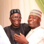 Former Speaker of Nasarawa State House of Assembly, Rt. Hon. Ibrahim Balarabe Abdullahi and Late Senator Godiya Akwashiki representing Nasarawa North Senatorial District