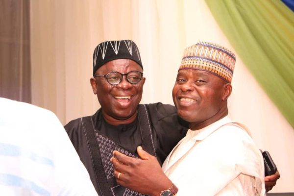 Former Speaker of Nasarawa State House of Assembly, Rt. Hon. Ibrahim Balarabe Abdullahi and Late Senator Godiya Akwashiki representing Nasarawa North Senatorial District