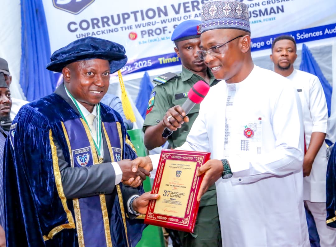 Professor Salisu Ogbo Usman, Rector of Kogi State Polytechnic and Kogi State Deputy Governor, Elder Joel Salifu Oyibo