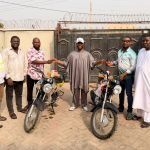 Oladele John Nihi Strikes Again: Gifts Motorcycles to Two Youths This Morning (+Video)