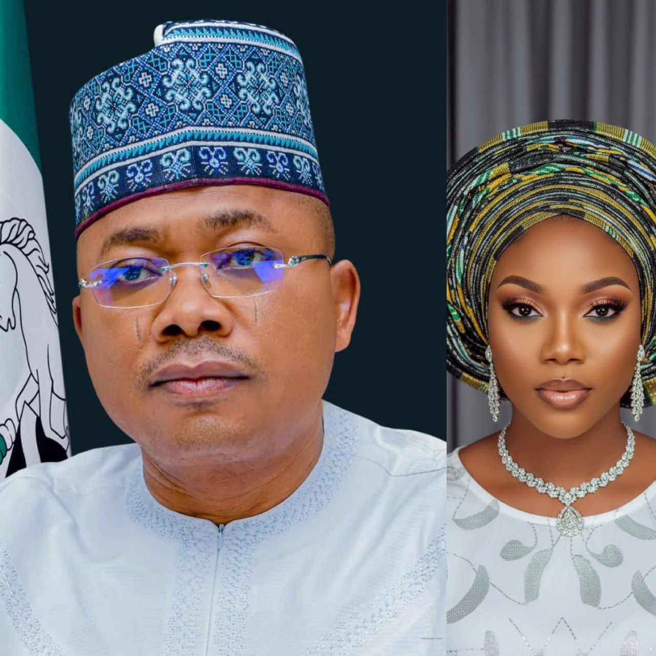 Kogi State Governor, Ahmed Usman Ododo and Amb. Blessing Ele-ojo Julius, the dynamic Executive Director of Confluence Icons & PR Solutions