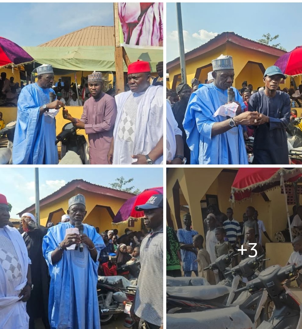 Idrees Aliyu Maikudi: Lawmaker Breaks the Norm, Empowers Aides, Constituents with Motorcycles, Wrappers, Other Items