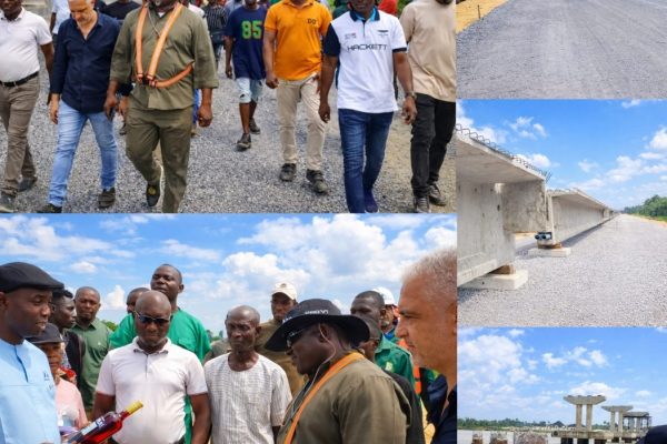 Izeze Hails Oborevwori’s Courage as Ayakoromo Bridge Records Major Construction Milestones