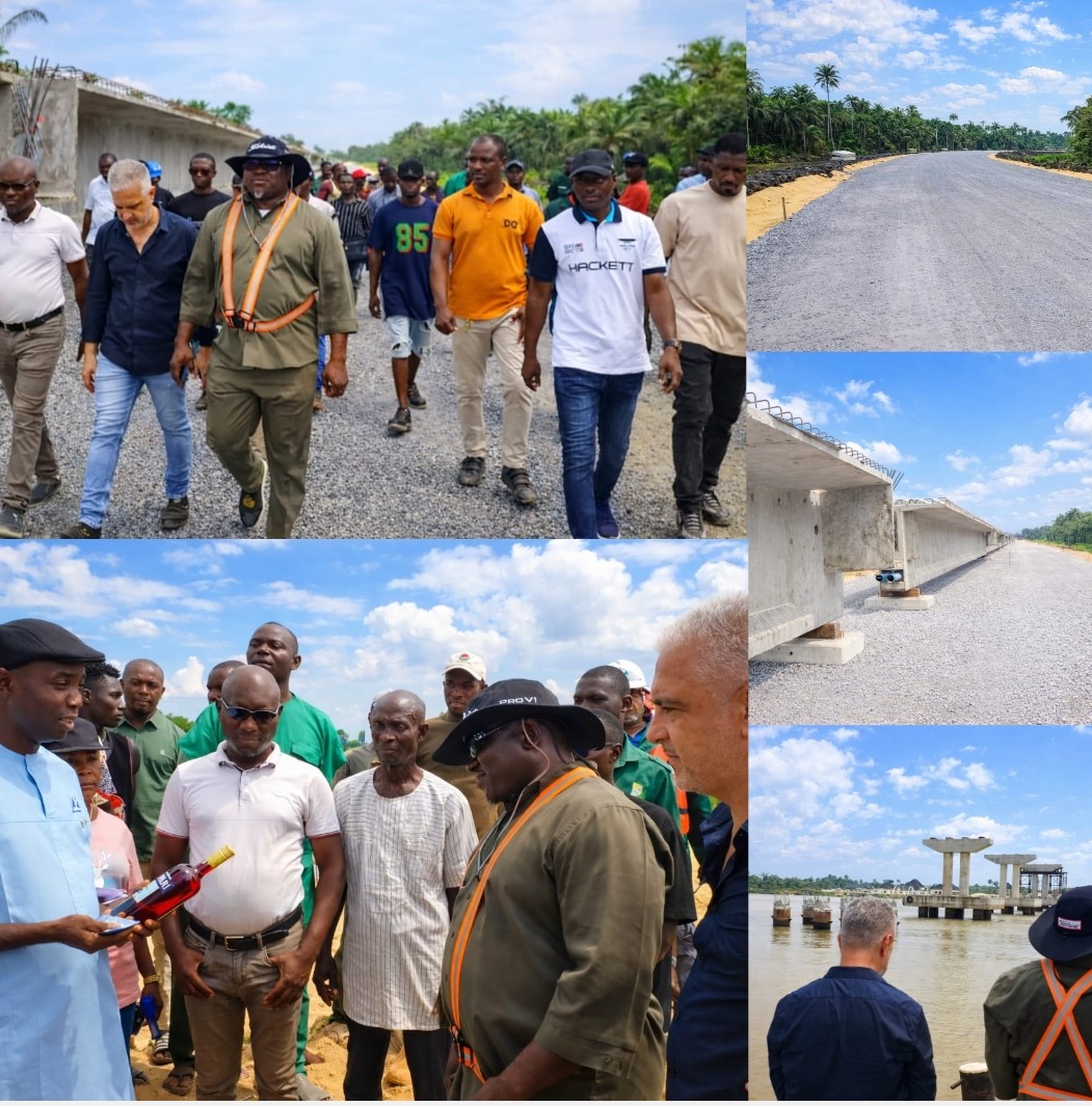 Izeze Hails Oborevwori’s Courage as Ayakoromo Bridge Records Major Construction Milestones