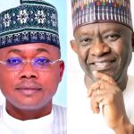 Kogi State Governor, Ahmed Usman Ododo and Kogi West Senator, Sunday Steve Karimi