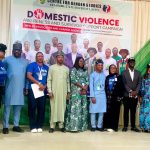Dr. Comfort Adokwe-Obed (Ag. Director) and Dr. Ochanya Mercy Yakubu Lamai (Deputy Director), alongside other dignitaries, at the NSUK Center for Gender Studies Domestic Violence Awareness and Survivor Support Campaign.