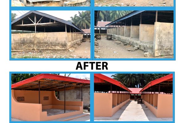 Delta Lands Commissioner Renovates Market, Builds School Pavilion in Igbide Community