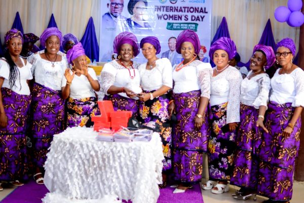 Members of FAWE, Delta State during the international women day celebration in Effurun, Delta State.