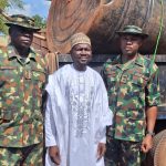 Dr. Joseph Ameh Erico (JAE) (M) in a group photograph with Army Officers