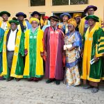 The VC, together with other Academic staff of the institution in a group photograph.